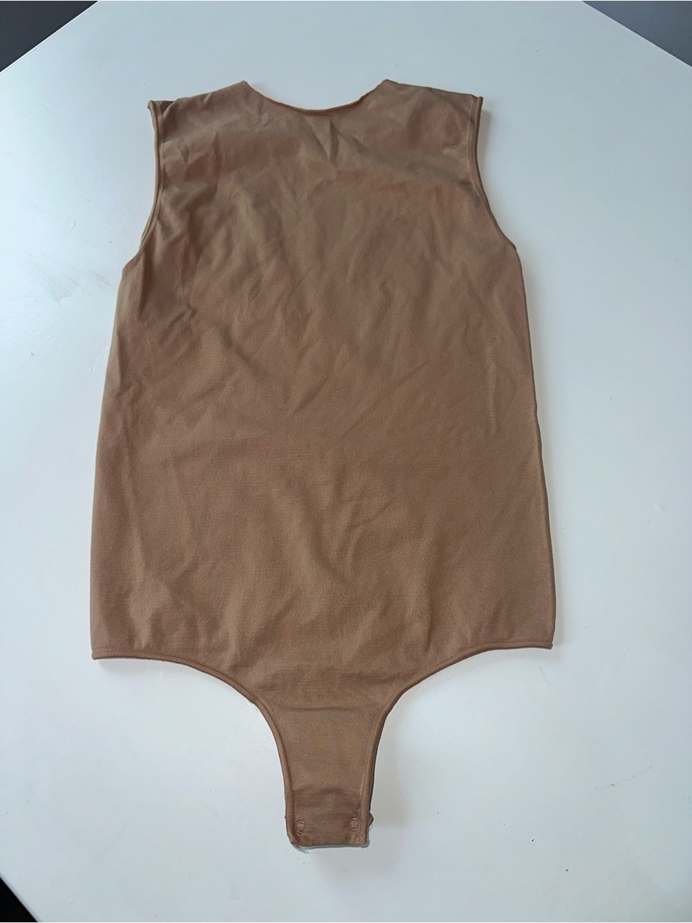 SKIMS Sleeveless Stretch Bodysuit in Brown